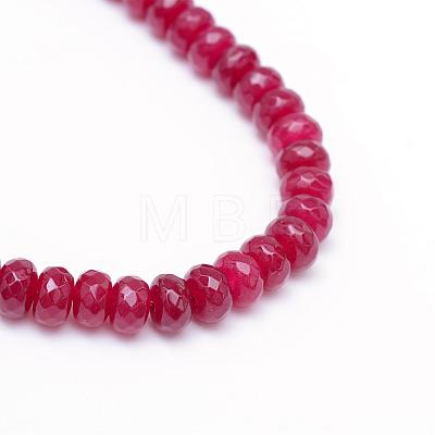 Natural White Jade Bead Strands G-R343-2x4-07-1