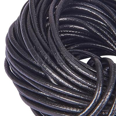 Round Leather Necklace Cords for Bracelet Neckacle Beading Jewelry Making X-WL-A002-18-1