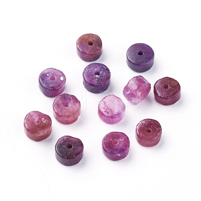Natural Lepidolite/Purple Mica Stone Beads Strands G-F626-01-B-1