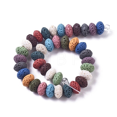 Natural Lava Rock Beads Strands X-G-L545-A-01-1