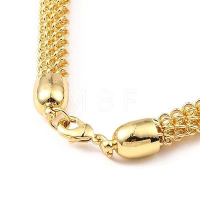 Brass Chain Choker Necklaces NJEW-F313-03G-1