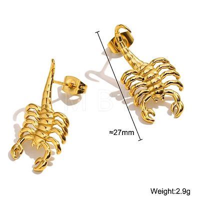 304 Stainless Steel Stud Earrings WG7BF66-01-1