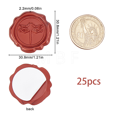 Adhesive Wax Seal Stickers DIY-WH0201-01A-1