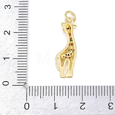 Brass Micro Pave Clear Cubic Zirconia Pendants KK-H273-48G-02-1