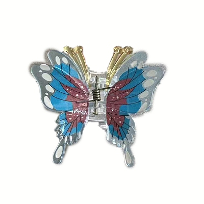 Butterfly Plastic Claw Hair Clips PW-WG58C45-04-1