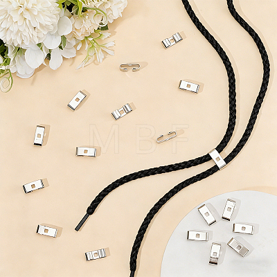40Pcs Iron Bolo Tie Slides Clasp Accessories FIND-CL0002-29-1