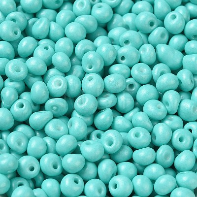 6/0 Opaque Baking Paint Glass Seed Beads SEED-M012-02A-01-1