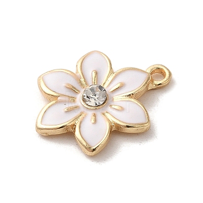 Flower Alloy Enamel Pendants ENAM-A007-06KCG-05-1