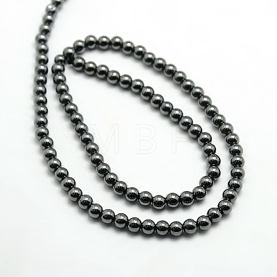Grade AAA Magnetic Synthetic Hematite Round Bead Strands X-G-G644-D-11-1