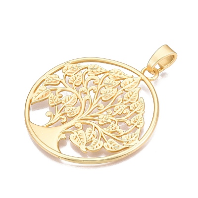 The Tree of Life Rack Plating Alloy Big Pendants FIND-N005-37G-1