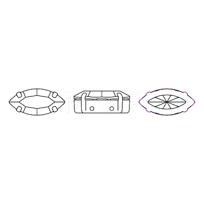 Preciosa® MAXIMA Crystal Sew-On Cups LS-Y-PRC-SE10-00030-235-S-1