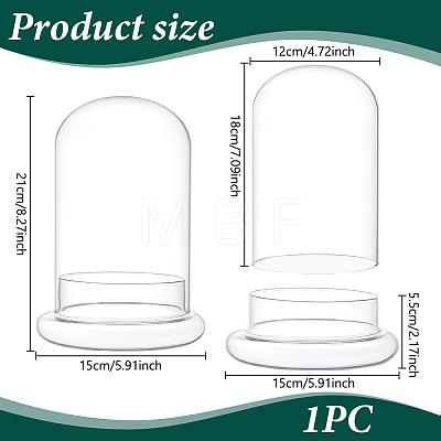 Arch Glass Dome Cover AJEW-WH0481-569A-1
