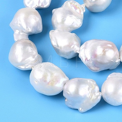 Natural Baroque Pearl Keshi Pearl Beads Strands PEAR-ZX007-06-1