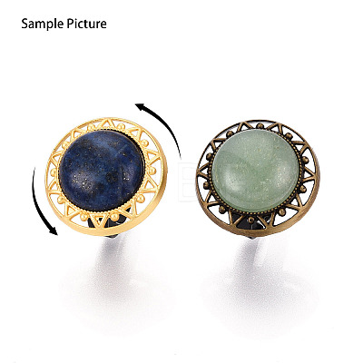 Adjustable Alloy & Iron Bezel Cup Ring Base with Rotatable Tray MAK-T012-12AB-1