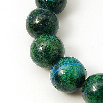 Synthetic Chrysocolla Beads Strands G-L529-B01-8mm-1