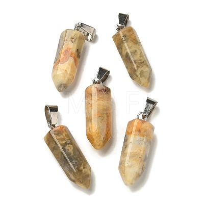Natural Crazy Agate Pendants G-Z067-07P-19-1