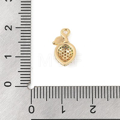 Brass Micro Pave Cubic Zirconia Pendants KK-R219-36E-G-1