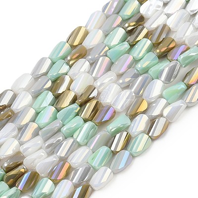 Electroplate Glass Beads Strands EGLA-P065-01A-09-1