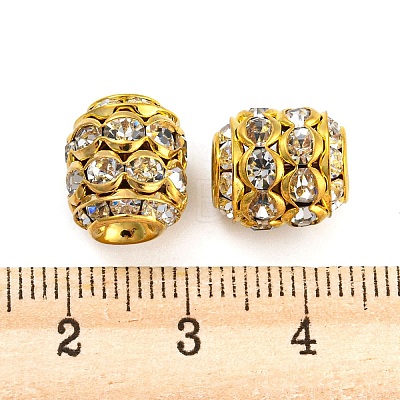 Brass Rhinestone Beads RB-F035-03G-1