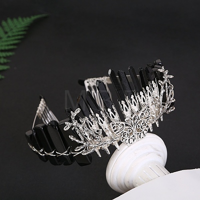 Natural Obsidian Hair Bands PW-WG93026-02-1