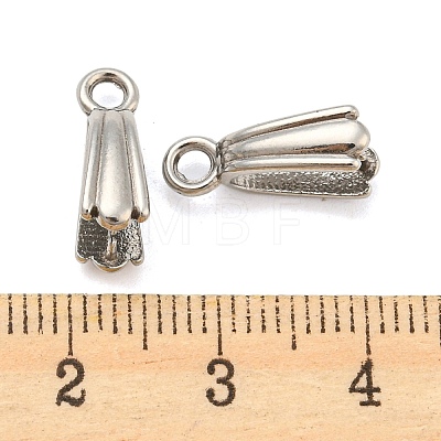 304 Stainless Steel Pendant Pinch Bails STAS-Q310-11P-1