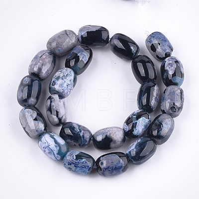 Natural Fire Crackle Agate Beads Strands G-T121-03A-1