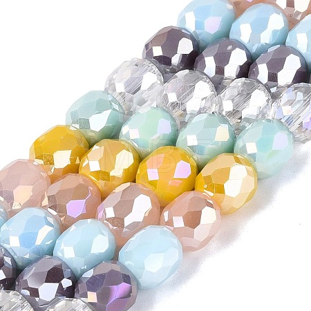 Electroplate Mixed Styles Glass Beads Strands EGLA-N022-13A-A02-1