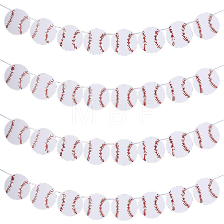 8Pcs Sports Party Decoration Paper Banner AJEW-CN0007-14D-1