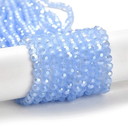 Electroplate Glass Beads Strands EGLA-A035-J4mm-A03-1