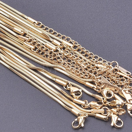 1.5MM Unisex 304 Stainless Steel Snake Chains Necklaces YL8473-2-1