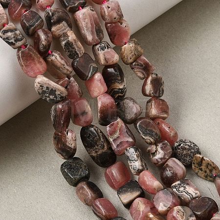 Natural Rhodonite Beads Strands GG-CBADF20-B14-1