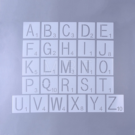 Plastic Reusable Drawing Stencil for Kids Teen Boys Girls X-DIY-WH0156-78A-1