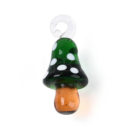 Handmade Lampwork Pendants LAMP-T025-05D-1