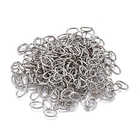 Tarnish Resistant 304 Stainless Steel Open Jump Rings STAS-F250-11P-N-1