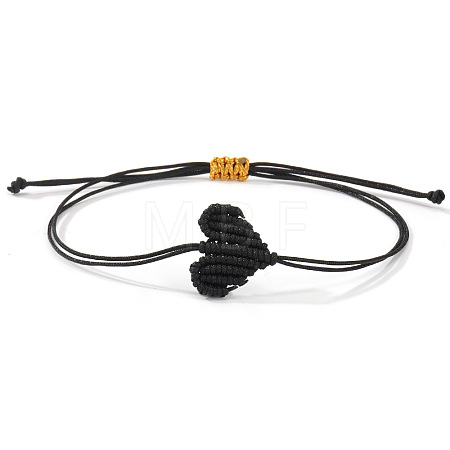 Adjustable Braided Polyester Cord Bracelets for Friendship and Couple VG5785-2-1
