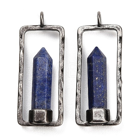 Dyed Natural Lapis Lazuli Pendants GG-CBACC2B-06AS-05-1