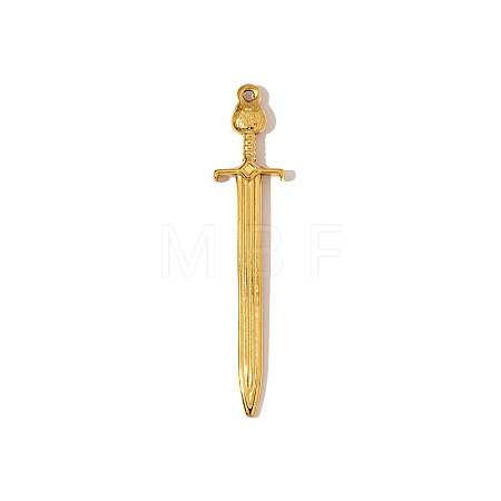 304 Stainless Steel Big Pendants STAS-OY006-21G-1