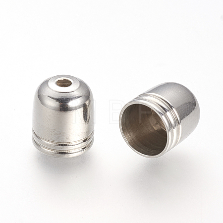 Tarnish Resistant 201 Stainless Steel Cord Ends STAS-R090-35-1