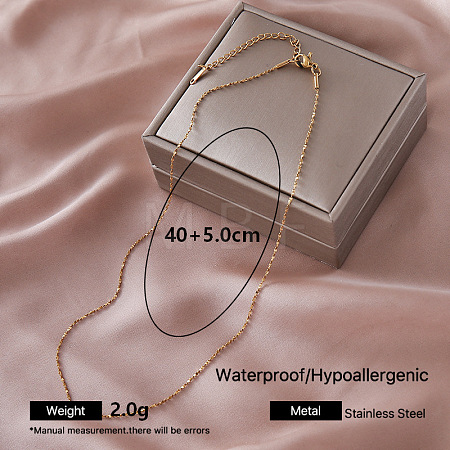 Vintage 304 Stainless Steel Chain Necklaces VZ3032-2-1