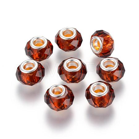 Handmade Glass European Beads GPDL25Y-70-1