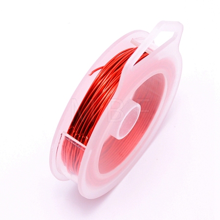 Round Copper Craft Wire CWIR-WH0001-0.5mm-09-1