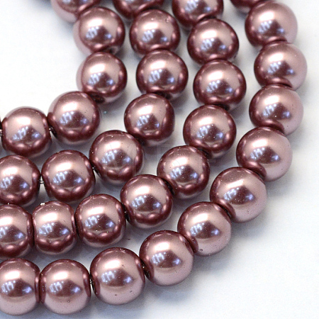 Baking Paint Glass Pearl Bead Strands HY-Q003-3mm-58-1