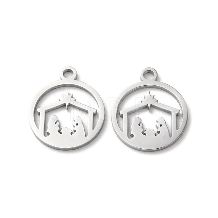 Non-Tarnish 304 Stainless Steel Charms STAS-Q303-08P-1