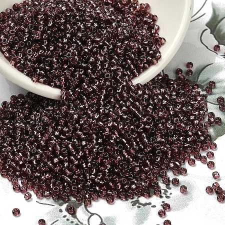 Indigo 11/0 Round Transparent Glass Seed Beads X-SEED-Q007-F57-1