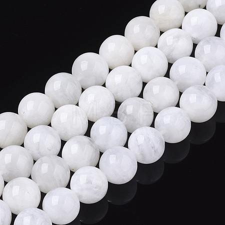 Natural Rainbow Moonstone Beads Strands G-S150-64-9mm-1