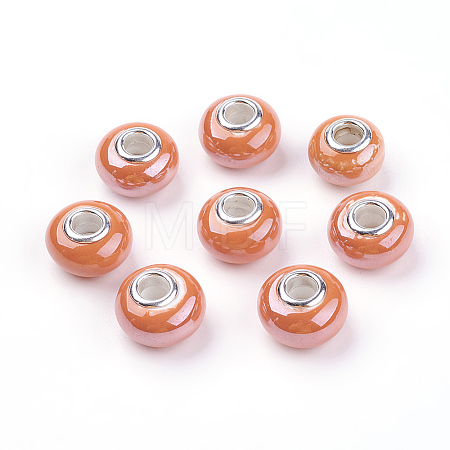 Handmade Porcelain European Beads for Jewelry Making X-OPDL-G001-2-1