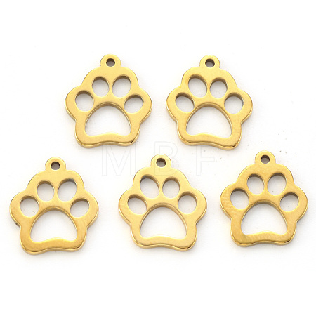 PVD Vacuum Plating 304 Stainless Steel Charms STAS-N092-16G-1