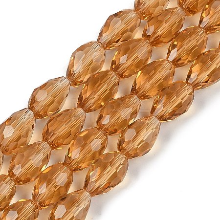 Glass Beads Strands GLAA-R024-11x8mm-17-1
