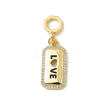 Brass Micro Pave Cubic Zirconia Pendants LS-KK-C111-02G-03-1
