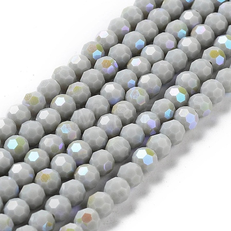 Opaque Glass Beads Strands EGLA-A035-P6mm-L22-1